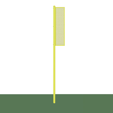 Foul Poles - Collegiate (15 ft.) - Baseball/Softball (Semi-Permanent) (Yellow)